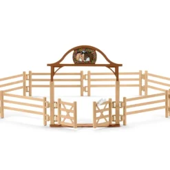 Enfant SCHLEICH COFFRET PRÉ POUR CHEVAUX AVEC PORTAIL