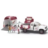 Enfant SCHLEICH COFFRET VÉTÉRINAIRE MOBILE AVEC REMORQUE