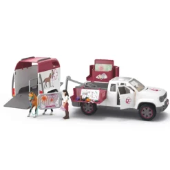 Enfant SCHLEICH COFFRET VÉTÉRINAIRE MOBILE AVEC REMORQUE