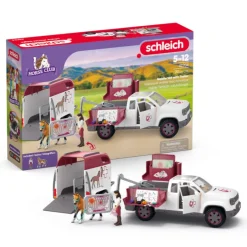 Enfant SCHLEICH COFFRET VÉTÉRINAIRE MOBILE AVEC REMORQUE