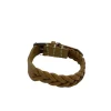 COLLIER TRESSE 40CM COGNAC