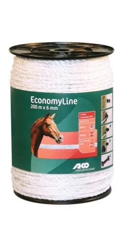 AKO CORDELETTE BLANCHE 6MM 200M