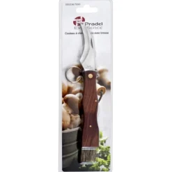 PRADEL EXCELLENCE COUTEAU CHAMPIGNON 7CM + BROSSE
