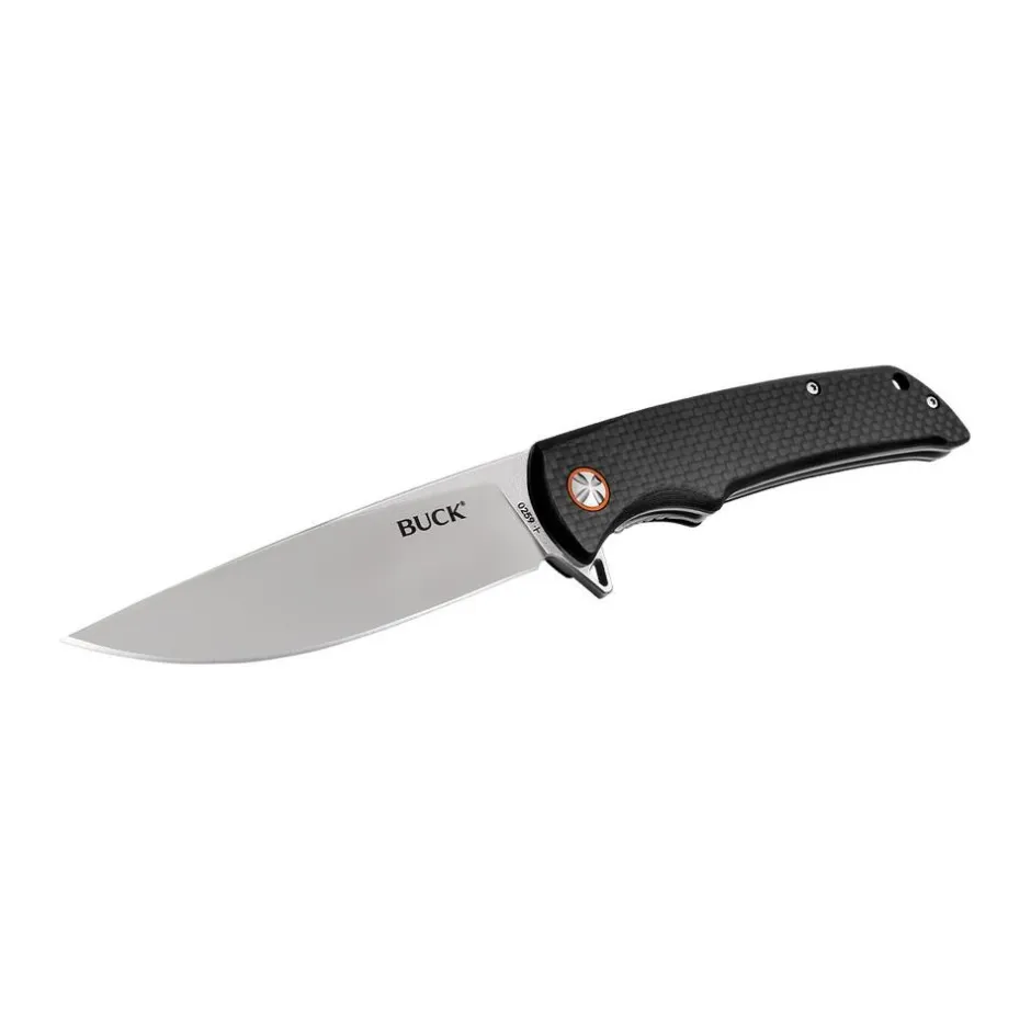 BUCK COUTEAU HAXBY 12,5CM CARBONE NOIR