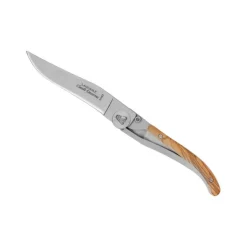 C DOZORME COUTEAU LAGUIOLE BOIS OLIVIER LAME ACIER