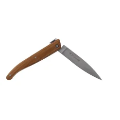 JEAN DUBOST COUTEAU LE POCHE COLLECTION ELYSEE MANCHE BOIS D'OLIVIER COFFRET