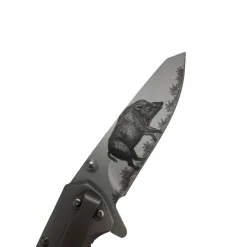 TERZEO PASSIONNÉS DE NATURE COUTEAU PLIANT LAME SANGLIER + ETUI