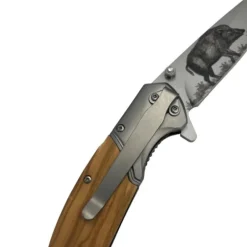 TERZEO PASSIONNÉS DE NATURE COUTEAU PLIANT LAME SANGLIER + ETUI