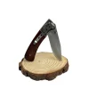 TERZEO PASSIONNÉS DE NATURE COUTEAU PLIANT MANCHE BOIS + ETUI