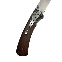 TERZEO PASSIONNÉS DE NATURE COUTEAU PLIANT MANCHE BOIS + ETUI