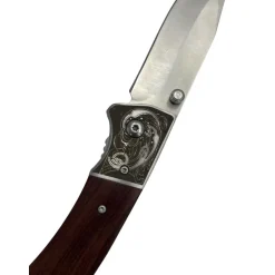 TERZEO PASSIONNÉS DE NATURE COUTEAU PLIANT MANCHE BOIS + ETUI