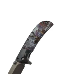 TERZEO PASSIONNÉS DE NATURE COUTEAU PLIANT MANCHE CERF + ETUI