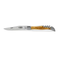 ARBALETE G.DAVID COUTEAU TIRE-BOUCHON LAGUIOLE ANTAN EN OLIVIER LAME 12CM