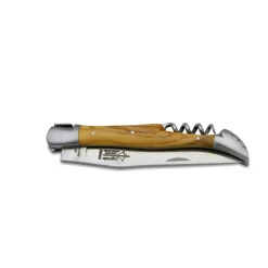ARBALETE G.DAVID COUTEAU TIRE-BOUCHON LAGUIOLE ANTAN EN OLIVIER LAME 12CM