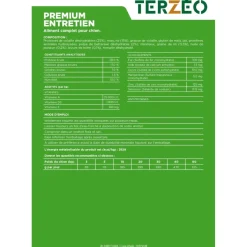 TERZEO VOS ANIMAUX CROQUETTE PREMIUM ENTRETIEN 15KG