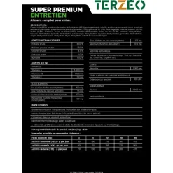 TERZEO VOS ANIMAUX CROQUETTE SUPER PREMIUM ENTRETIEN 14KG