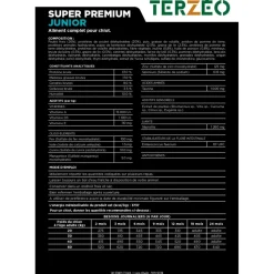TERZEO VOS ANIMAUX CROQUETTE SUPER PREMIUM JUNIOR 14KG