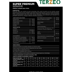 TERZEO VOS ANIMAUX CROQUETTE SUPER PREMIUM SENIOR 14KG