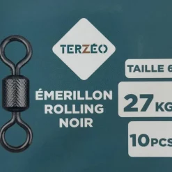 TERZEO PÊCHEURS EMERILLON ROLLING NOIR X10