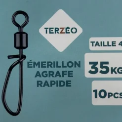 TERZEO PÊCHEURS EMERILLONS A AGRAFE RAPIDE X10