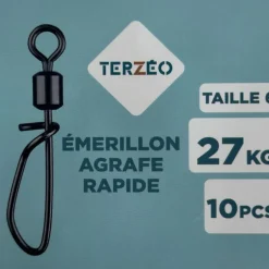 TERZEO PÊCHEURS EMERILLONS A AGRAFE RAPIDE X10