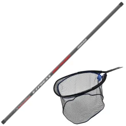 GARBOLINO ENSEMBLE MANCHE + TETE D'EPUISETTE EXPRESS CARP TELENET 3M00