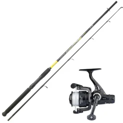 SRT ENSEMBLE SPINNING EMBOITEMENT FISH INSTINCT FW20 SPINCAST + MOULINET MEKA EFI RD
