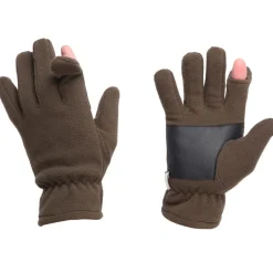 Homme TREELAND GANTS POLAIRE MARRON
