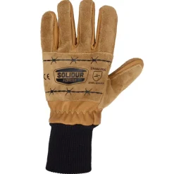 Homme SOLIDUR GANTS TRAVAIL ANTI PERFORATION CUIR