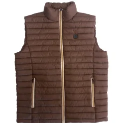 Homme TERZEO CHASSEURS GILET CHAUFFANT MARRON