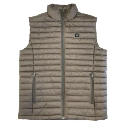 Homme TERZEO CHASSEURS GILET CHAUFFANT MARRON NEW
