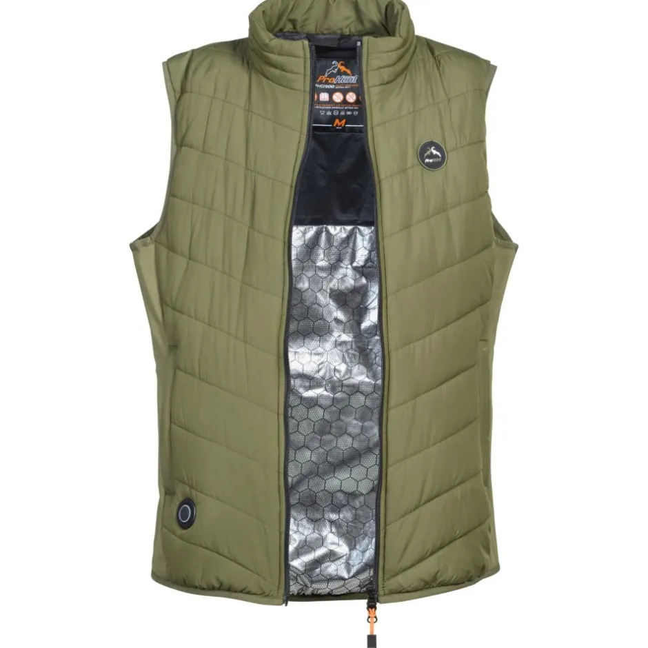 Femme PROHUNT GILET DE CHASSE FEMME CHAUFFANT HYBRIDE KAKI