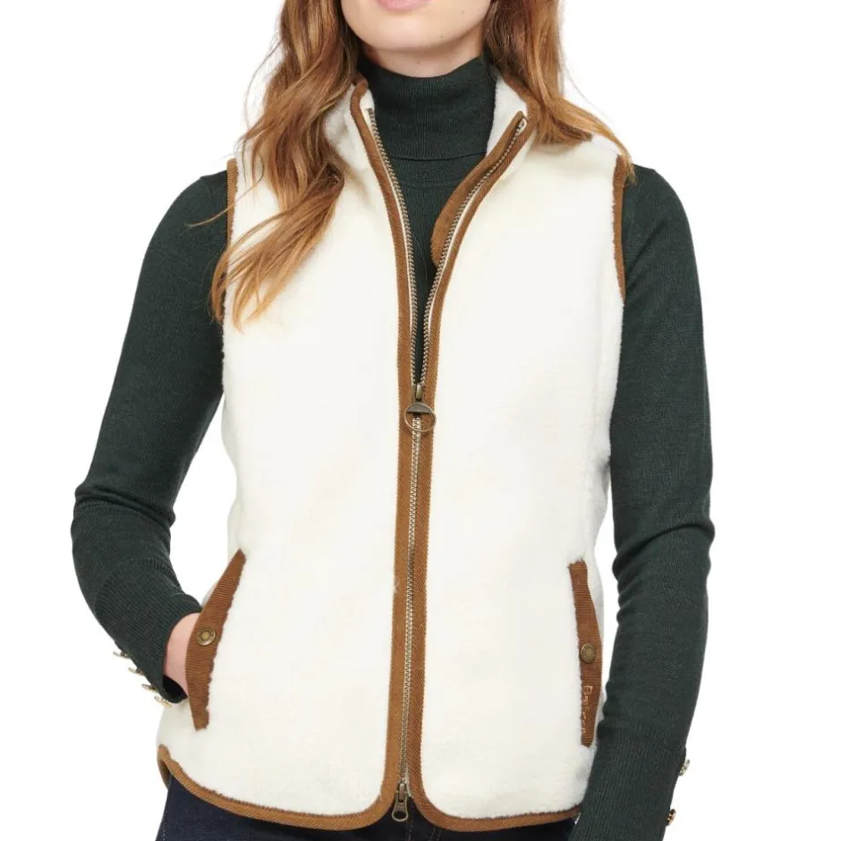 Femme BARBOUR GILET FEMME BURDORD WINTER PEARL