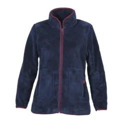 Femme CYRUS GILET POLAIRE FLUFFY FEMME MARINE