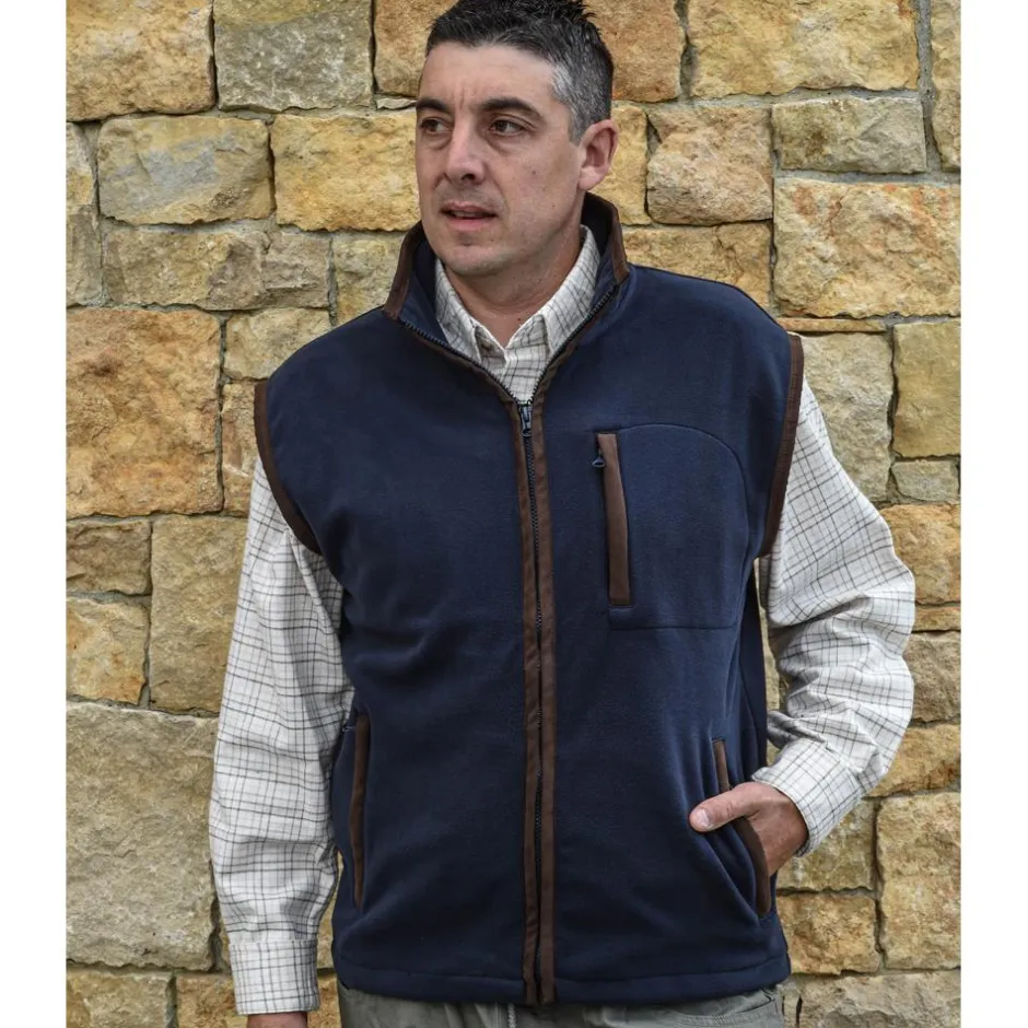 Homme KALAHARI GILET POLAIRE HANS MARINE