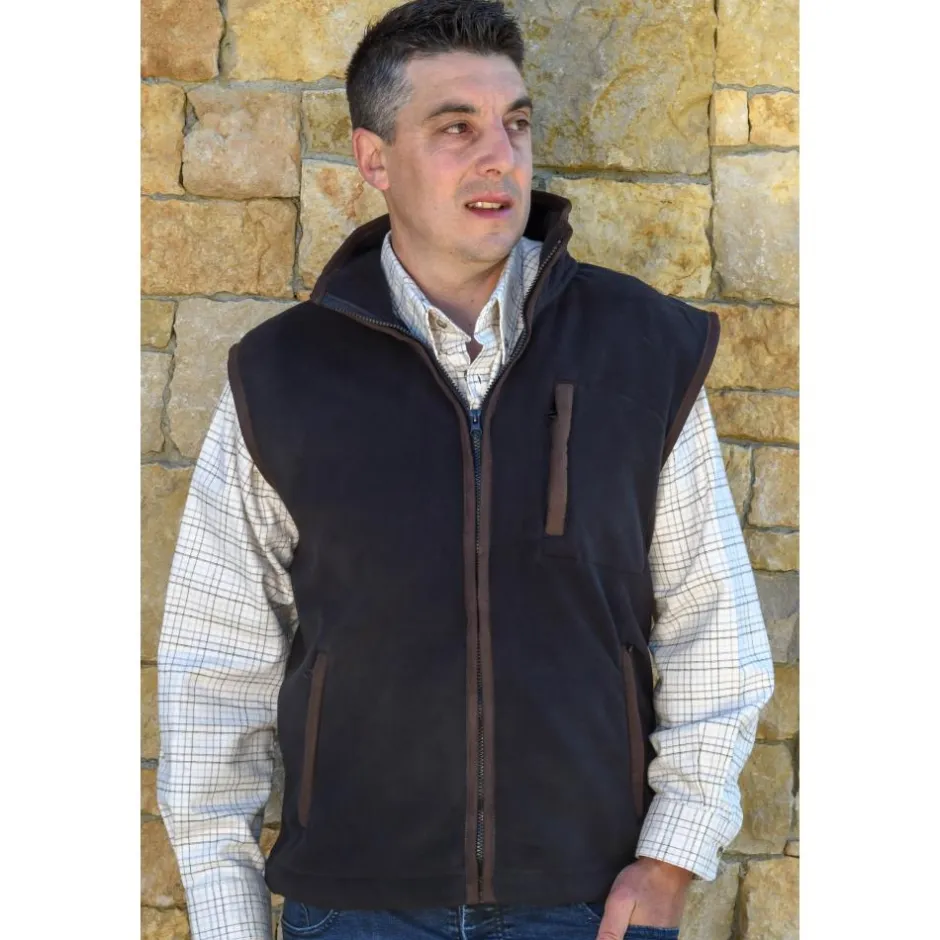 Homme KALAHARI GILET POLAIRE HANS NOIR
