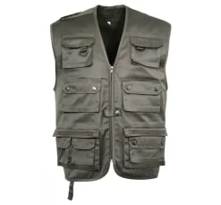 Homme IDAHO GILET REPORTER KAKI