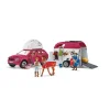 Enfant SCHLEICH GRAND VOYAGE ÉQUESTRE EN VOITURE ET REMORQUE