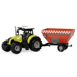 Enfant FUMFINGS JOUET TRACTEUR A FRICTION & REMORQUE