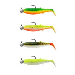 SAVAGE GEAR KIT DE 5 LEURRES SOUPLES ARMES CANNIBAL SHAD 12.5CM