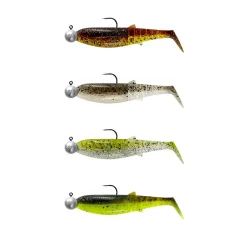SAVAGE GEAR KIT DE 5 LEURRES SOUPLES ARMES CANNIBAL SHAD 12.5CM