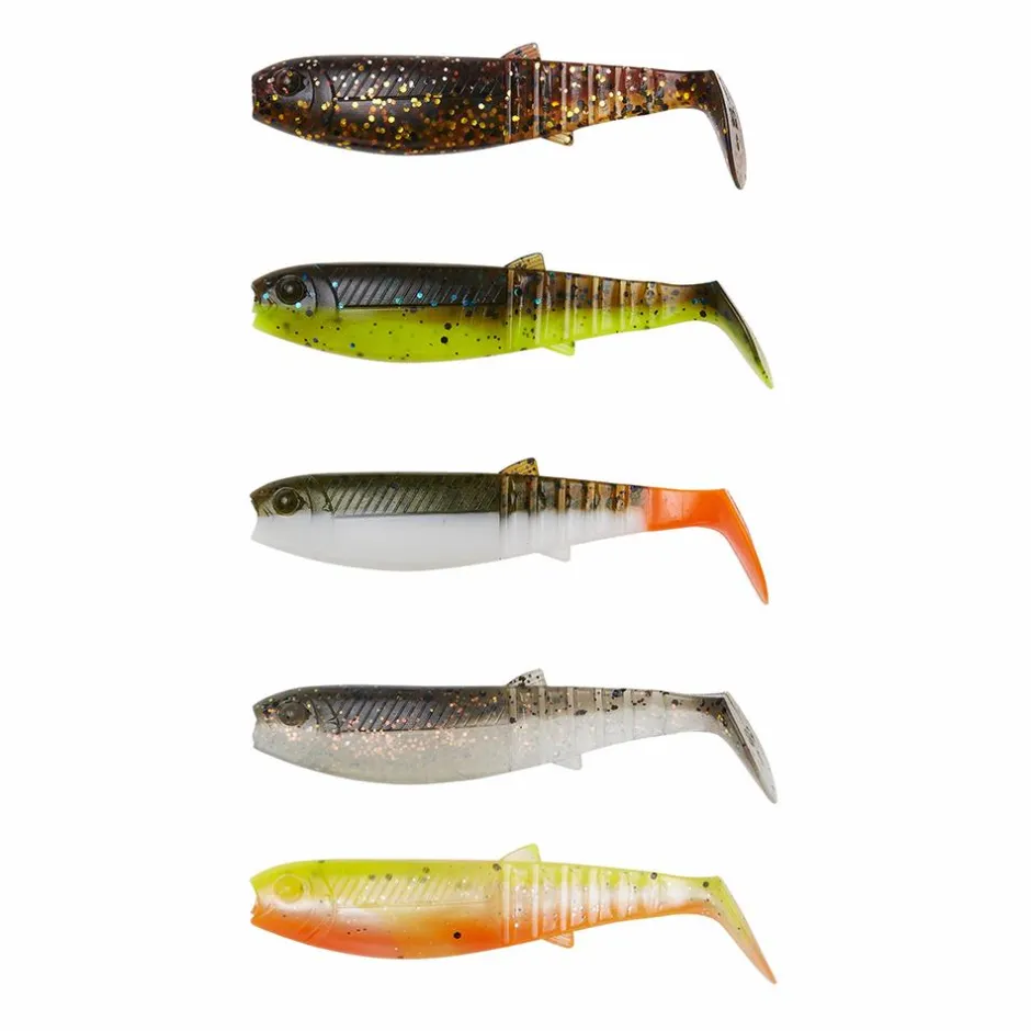 SAVAGE GEAR KIT DE 30 LEURRES SOUPLES CANNIBAL SHAD 5.5CM ET 6.8CM