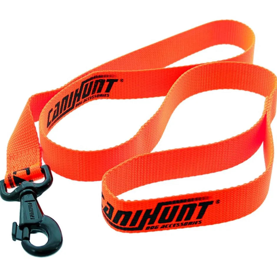 CANIHUNT LAISSE PLATE NYLON HUNTER 1,2M ORANGE
