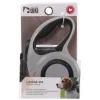 MON AMI LUKI LAISSE RETRACTABLE SANGLE GRISE 5M >20KG