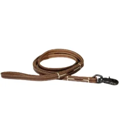 LAISSE SURPIQUEE 200CM COGNAC