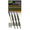 FOX LEAD CLIP LEADERS EDGES NATURALS X3