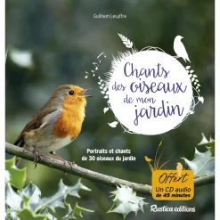 EDITION RUSTICA LIVRE CD CHANTS DES OISEAUX JARDIN