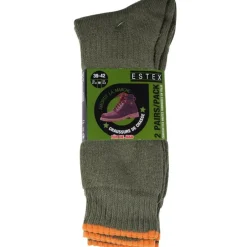 ESTEX LOT 2 CHAUSSETTES BOUCLA COTON