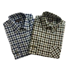 Homme KALAHARI LOT 2 CHEMISES IMPALA AZUR LICHEN