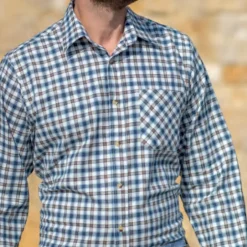 Homme KALAHARI LOT 2 CHEMISES IMPALA AZUR LICHEN